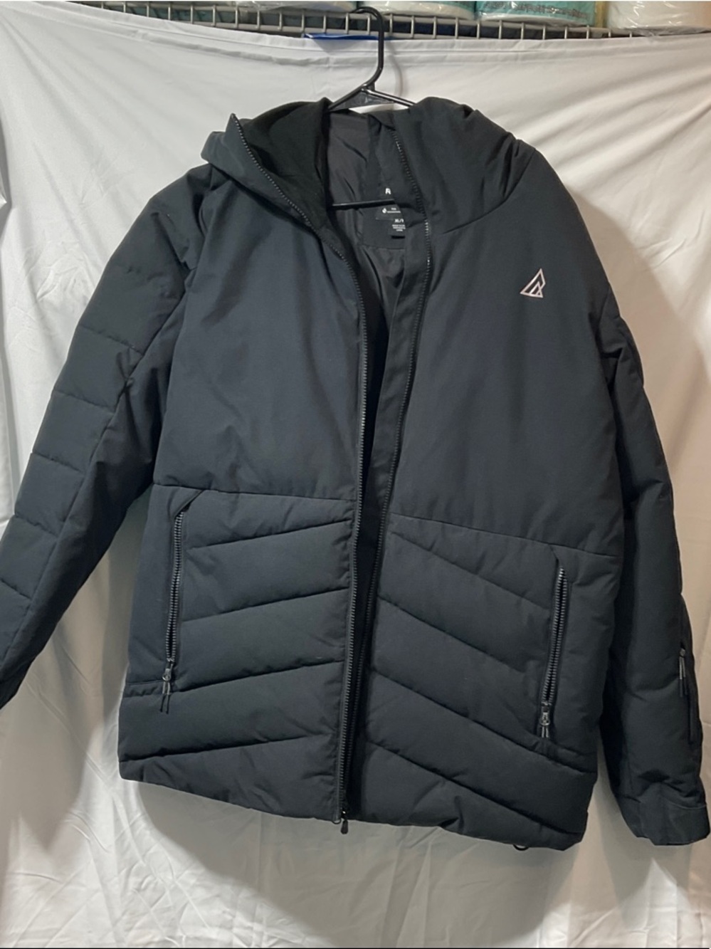 Ladies Ripzone black winter jacket. Never worn.